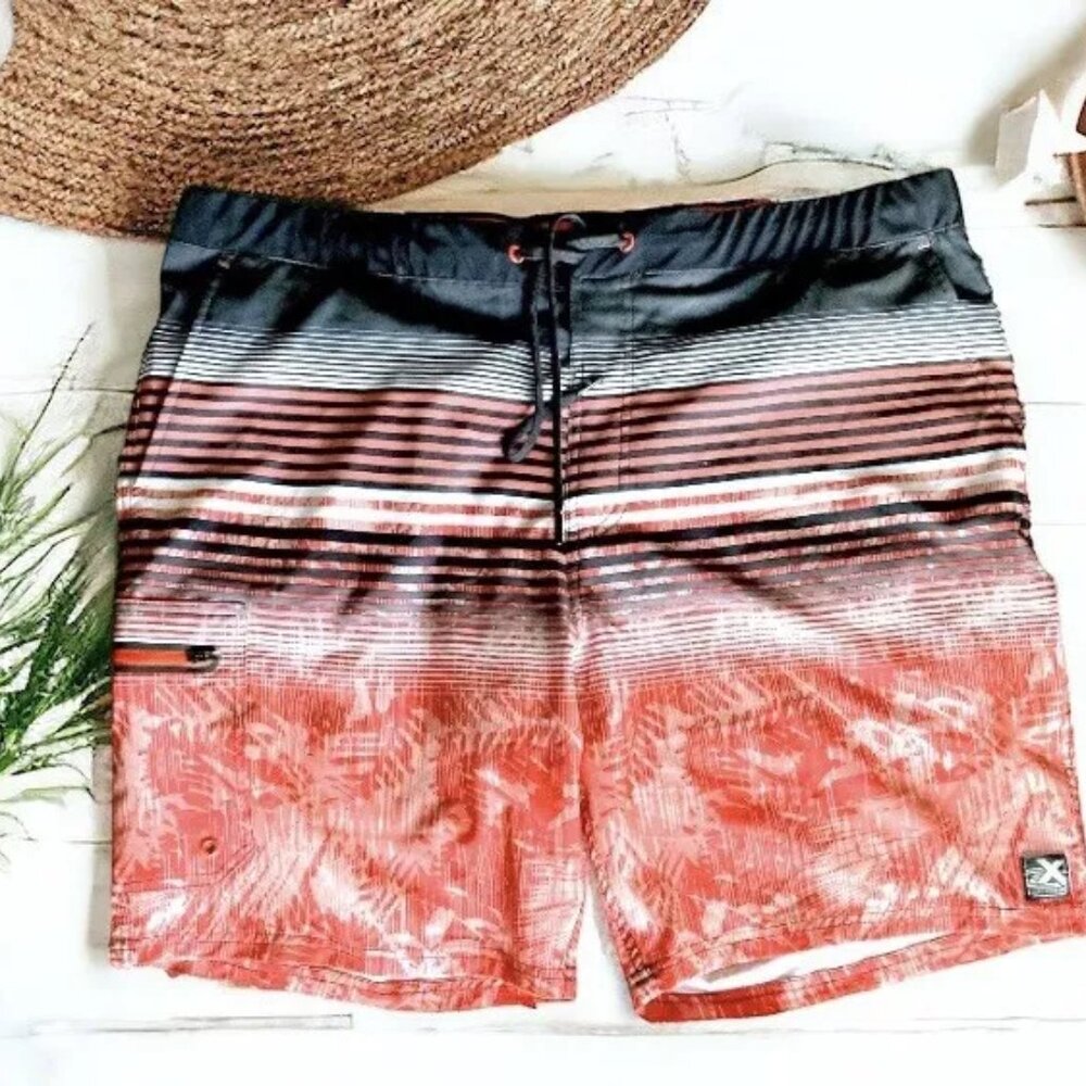 Men's 2XL ZeroXposur UPF 50+ Sun Protection Quick Dry Swim Shorts Stretch Trunks